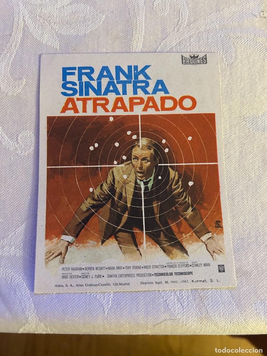 Cine: ATRAPADO FRANK SINATRA CINE IDEAL ALICANTE CON PUBLICIDAD BUEN ESTADO 863