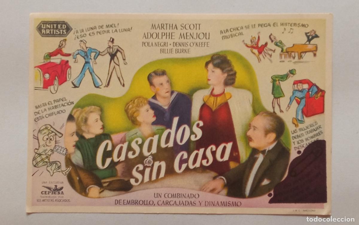 Cine: PROGRAMA DE CINE. MARTHA SCOTT. CASADOS SIN CASA