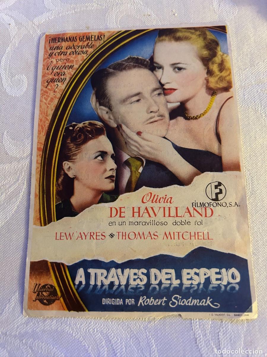 Cine: A TRAVES DEL ESPEJO CINE CAPITOL FERROL CON PUBLICIDAD BUEN ESTADO 868