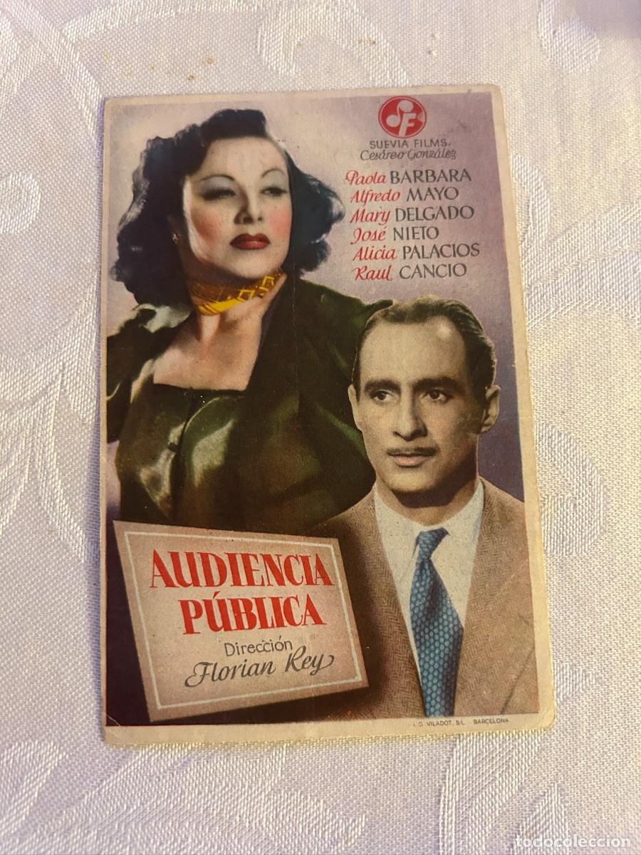 Cine: AUDIENCIA PUBLICA TEATRO GARNELO MONTILLA CON PUBLICIDAD BUEN ESTADO 870