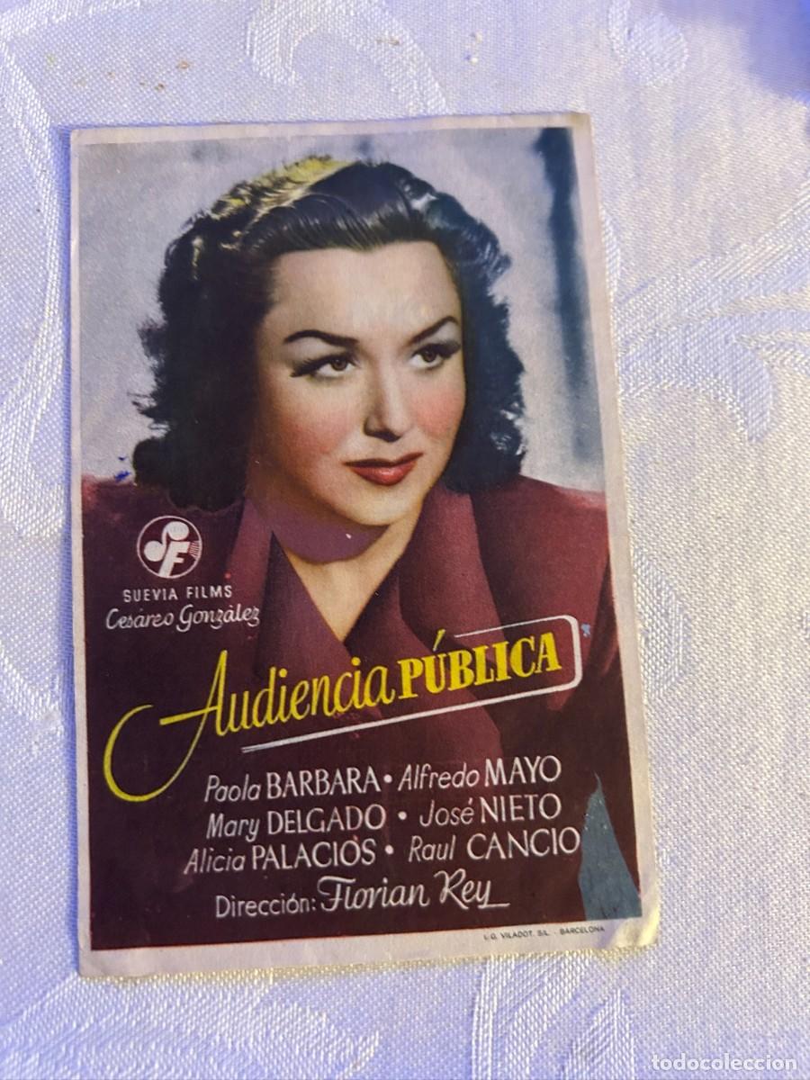 Cine: AUDIENCIA PUBLICA CINEMA ELISEOS ZARAGOZA CON PUBLICIDAD BUEN ESTADO 873