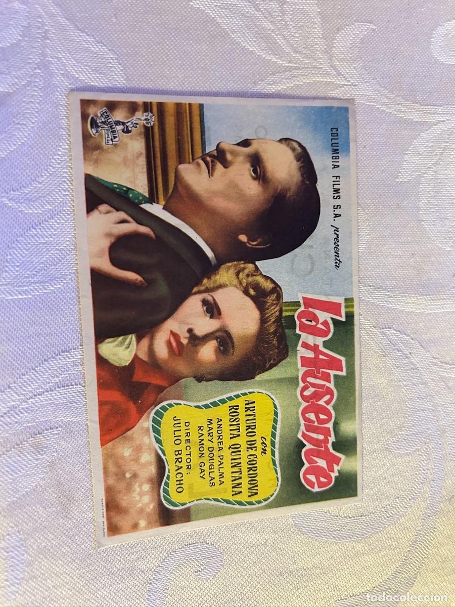 Cine: LA AUSENTE TEATRO CIRCO ZARAGOZA CON PUBLICIDAD BUEN ESTADO 874