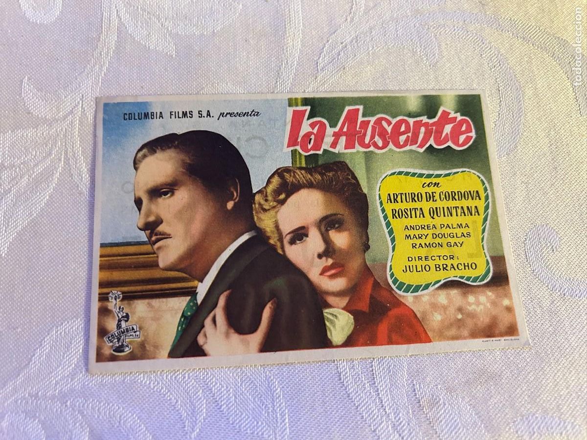 Cine: LA AUSENTE TEATRO CIRCO ZARAGOZA CON PUBLICIDAD BUEN ESTADO 874