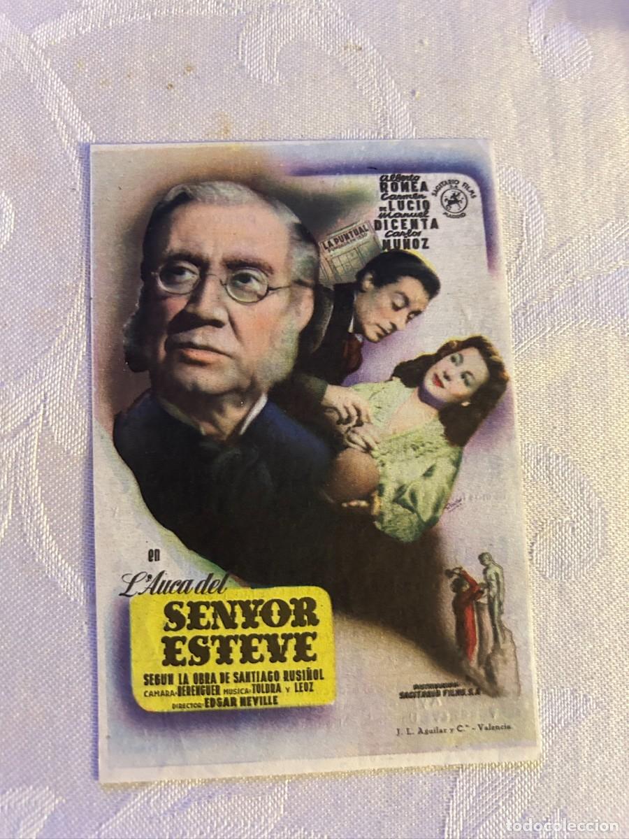 Cine: SENYOR ESTEVE CINEMA BOLET PANADES CON PUBLICIDAD BUEN ESTADO 877