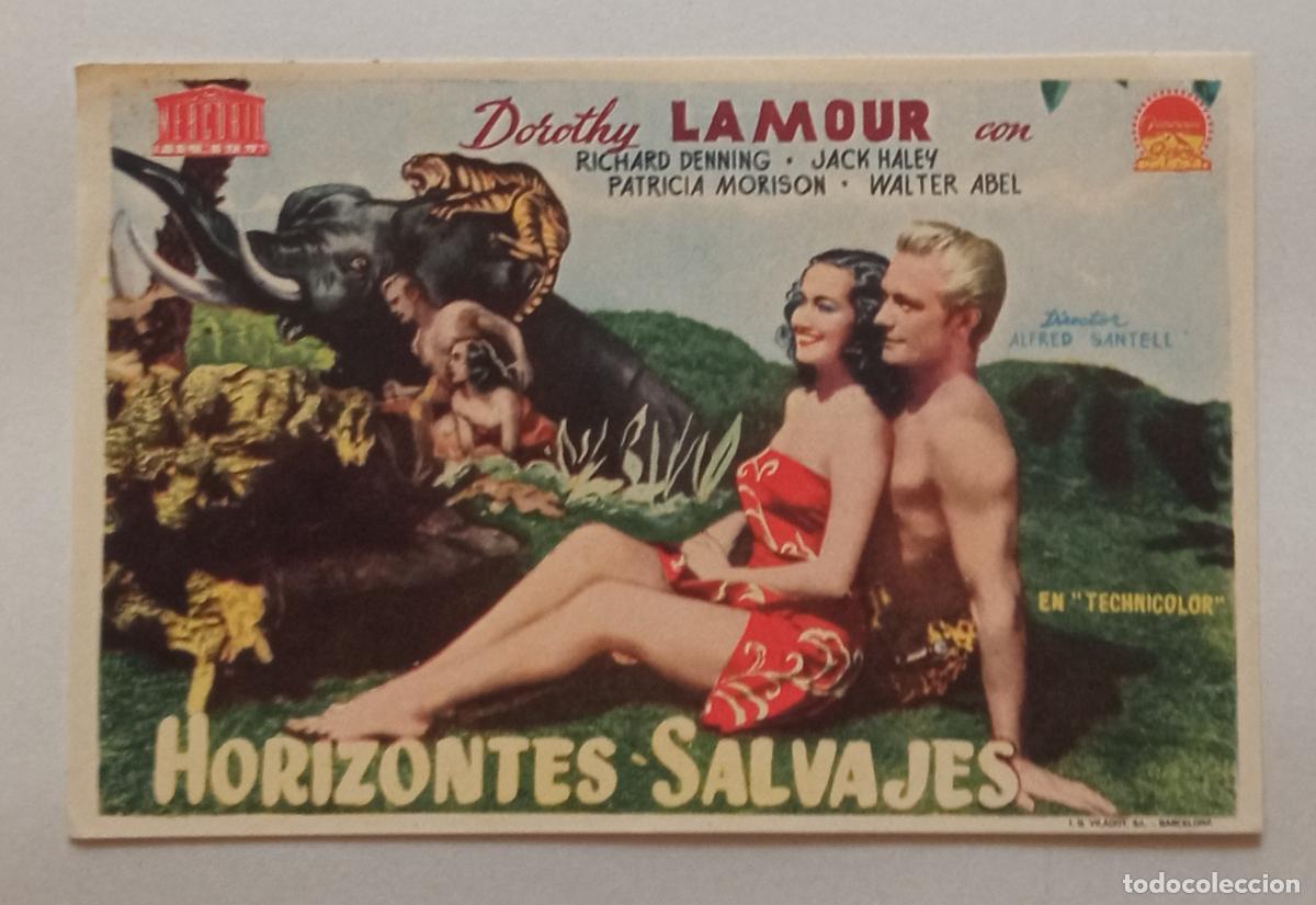 Cine: PROGRAMA DE CINE. DOROTHY LAMOUR. HORIZONTES SALVAJES - Foto 1