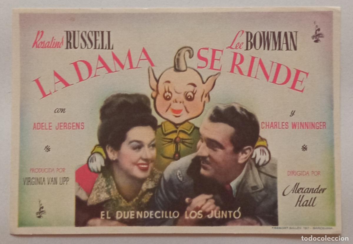 Cine: PROGRAMA DE CINE. ROSALIND RUSSELL. LA DAMA SE RINDE