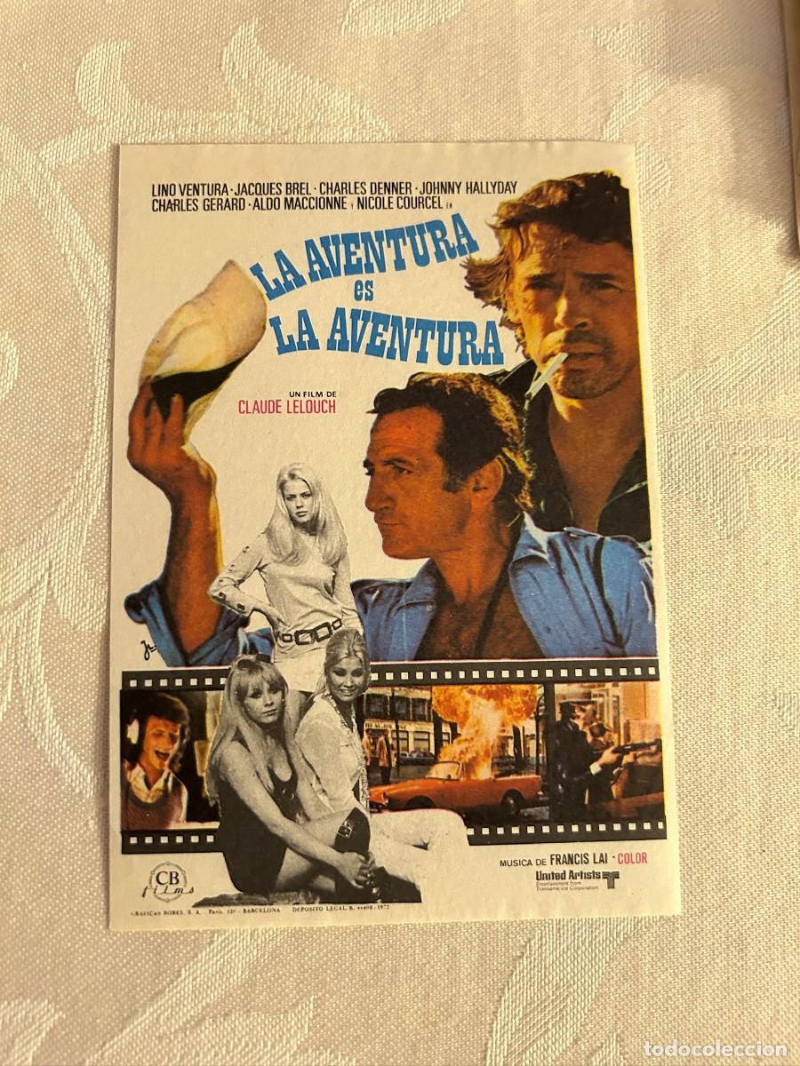 Cine: LA AVENTURA ES LA AVENTURA JAQUES BREL SIN PUBLICIDAD BUEN ESTADO 897