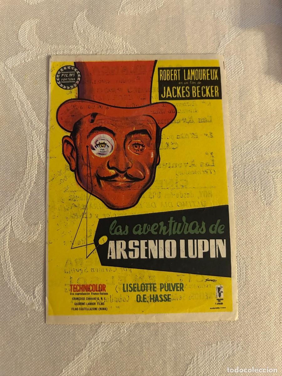 Cine: LAS AVENTURAS DE ARSENIO LUPIN CASABLANCA CON PUBLICIDAD BUEN ESTADO 900