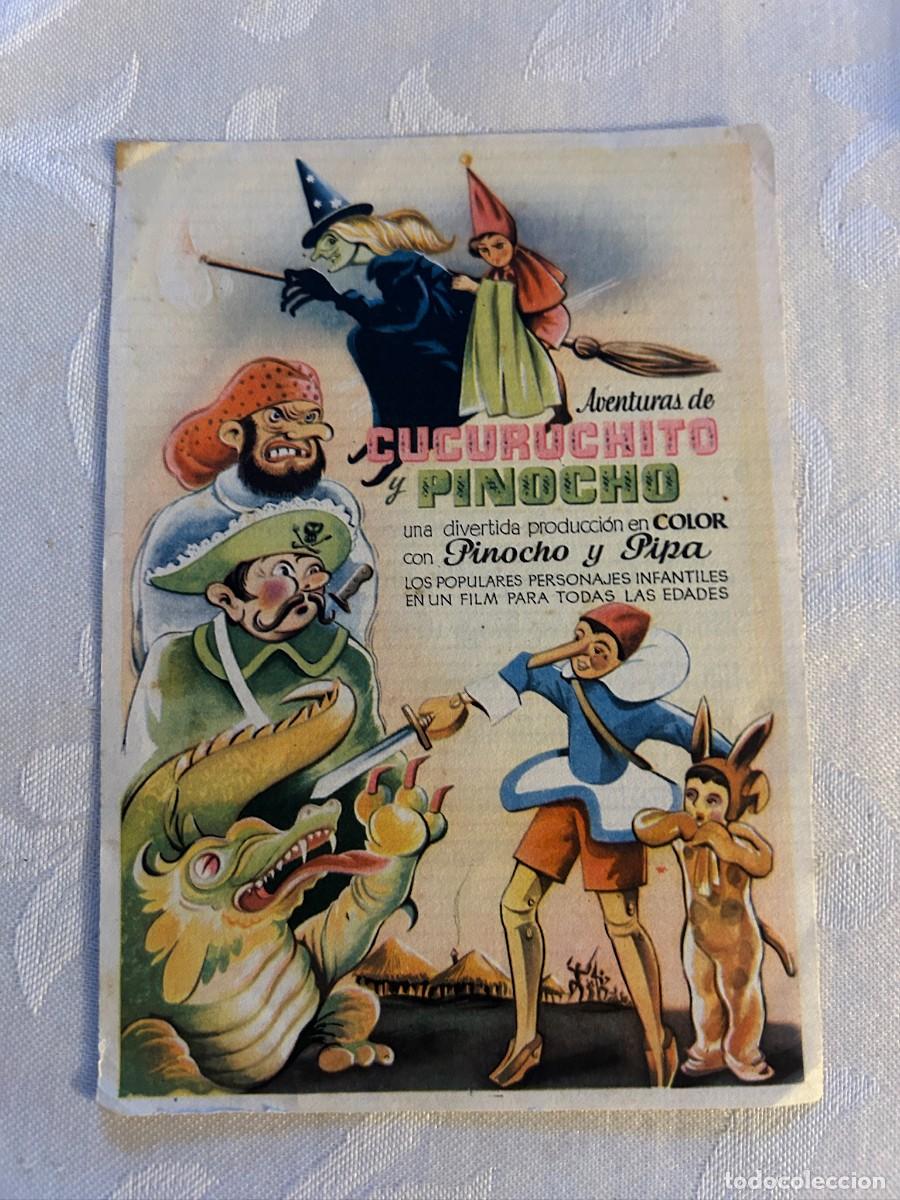Cine: AVENTURAS DE CUCURUCHITO Y PINOCHO CON PUBLICIDAD BUEN ESTADO