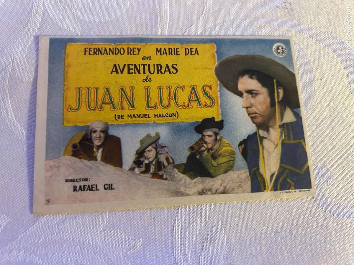 Cine: AVENTURAS DE JUAN LUCAS ARENAS -LICEO Y OTROS BARCELONA CON PUBLICIDAD BUEN ESTADO 912