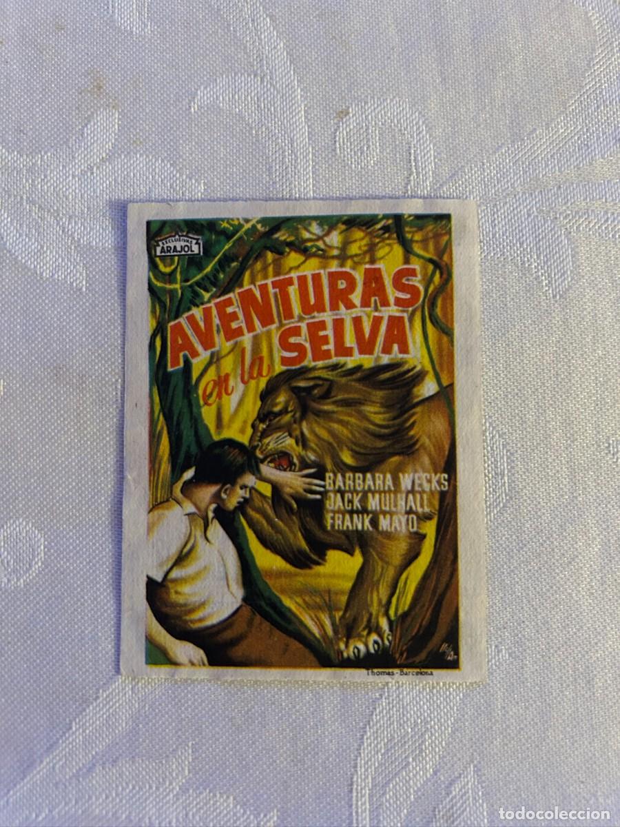 Cine: AVENTURAS EN LA SELVA ARAJOL CINE FRONTON CON PUBLICIDAD BUEN ESTADO 920