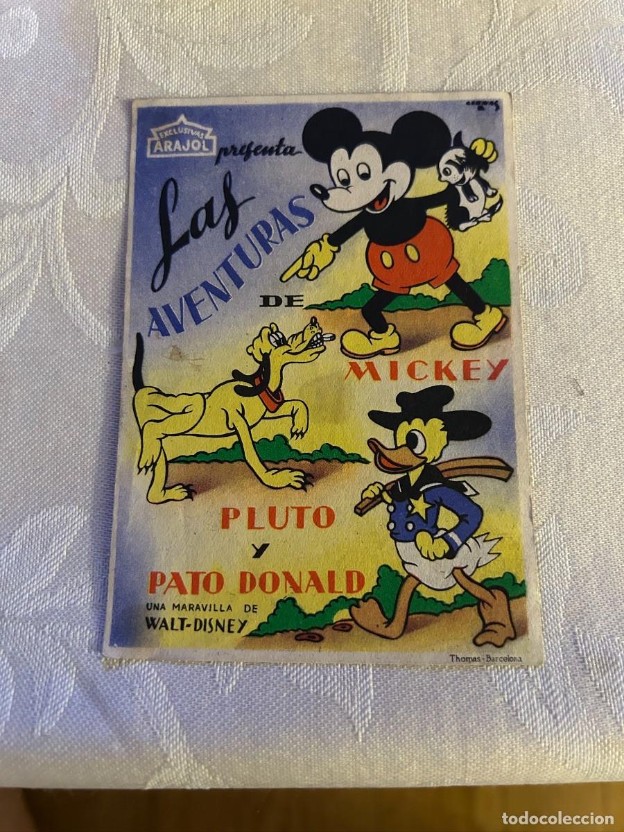 Cine: LAS AVENTURAS DE MICKEY PLUTO Y EL PATO DONALD SIN PUBLICIDAD BUEN ESTADO 924 ARAJOL