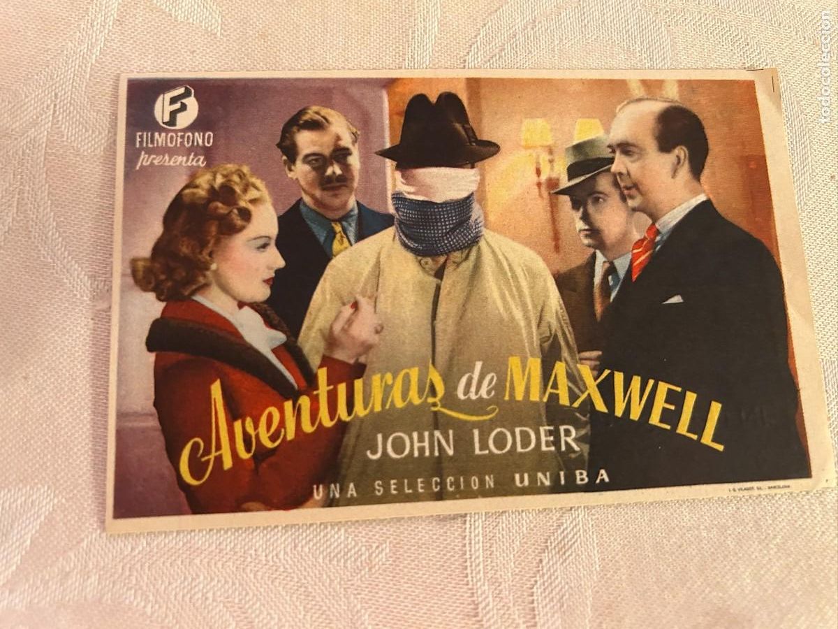 Cine: AVENTURAS DE MAXWELL TEATRO CERVANTES CON PUBLICIDAD BUEN ESTADO 930