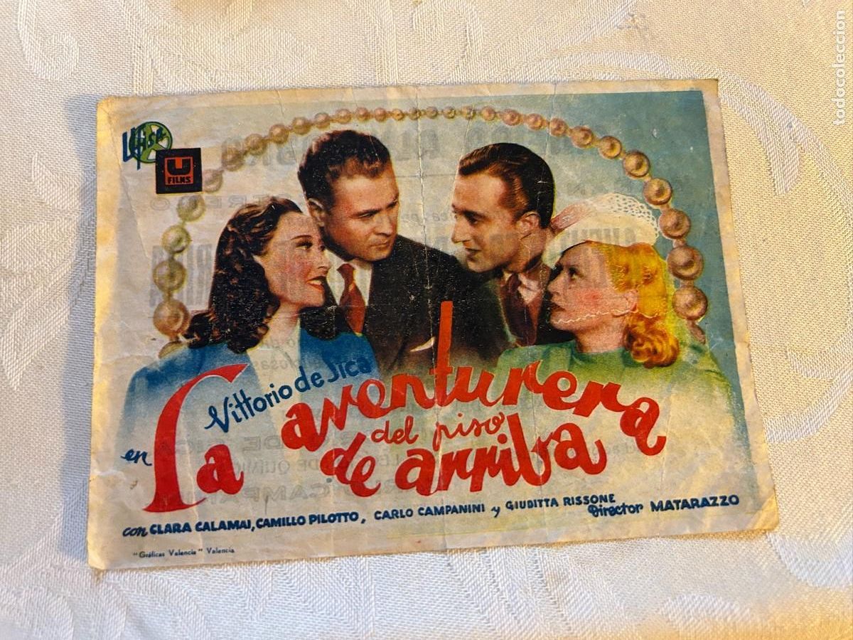 Cine: LA AVENTURERA DEL PIDO DE ARRIBA CINE RECREO CON PUBLICIDAD BUEN ESTADO 938