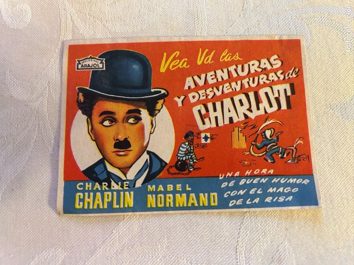 Cine: AVENTURAS Y DESVENTURAS DE CHARLOT ARAJOL SIN PUBLICIDAD BUEN ESTADO 940