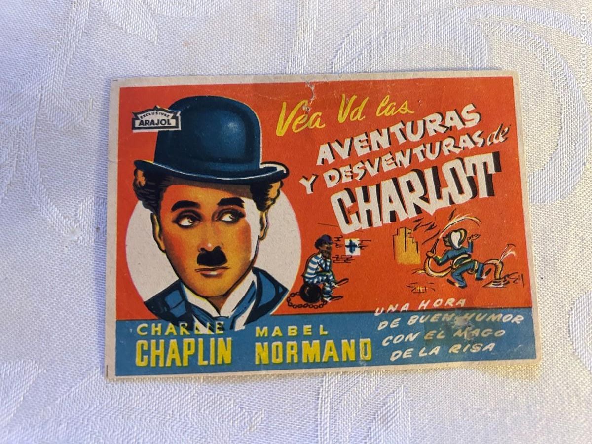 Cine: AVENTURAS Y DESVENTURAS DE CHARLOT ARAJOL SIN PUBLICIDAD BUEN ESTADO 941