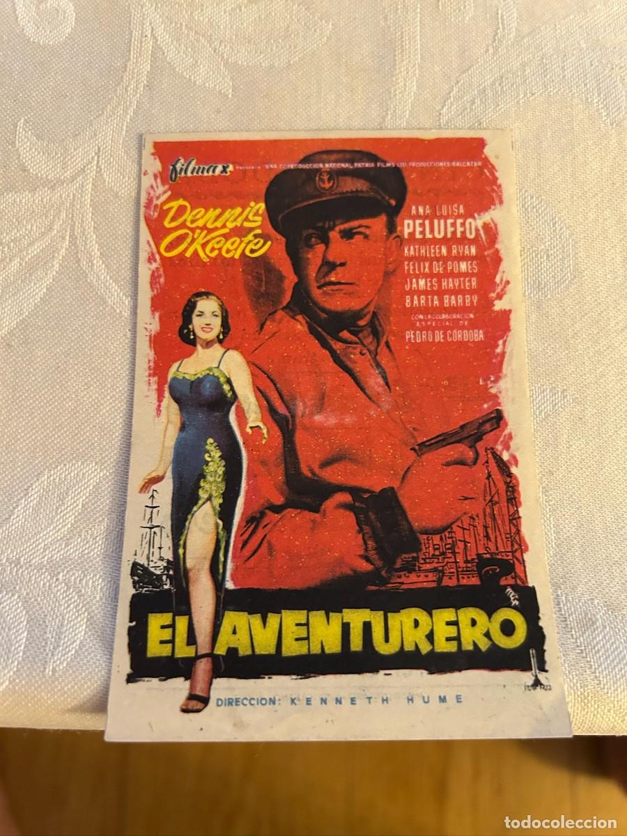 Cine: EL AVENTURERO CINE CORDOBA PUERTOLLANO CON PUBLICIDAD BUEN ESTADO 946