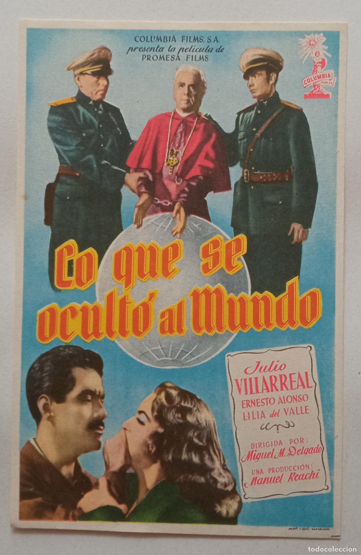 Cine: PROGRAMA DE CINE. JULIO VILLAREAL. LO QUE SE OCULT&Oacute; AL MUNDO