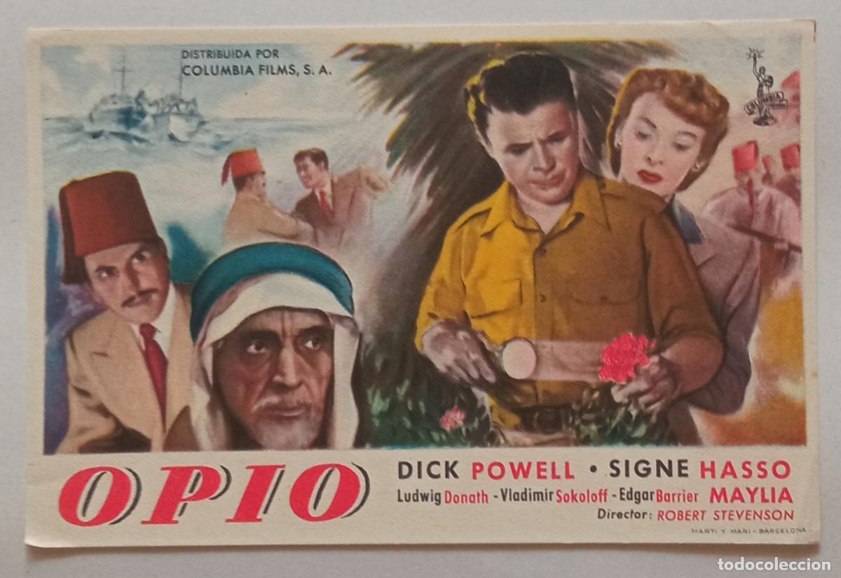 Cine: PROGRAMA DE CINE. DICK POWELL. OPIO