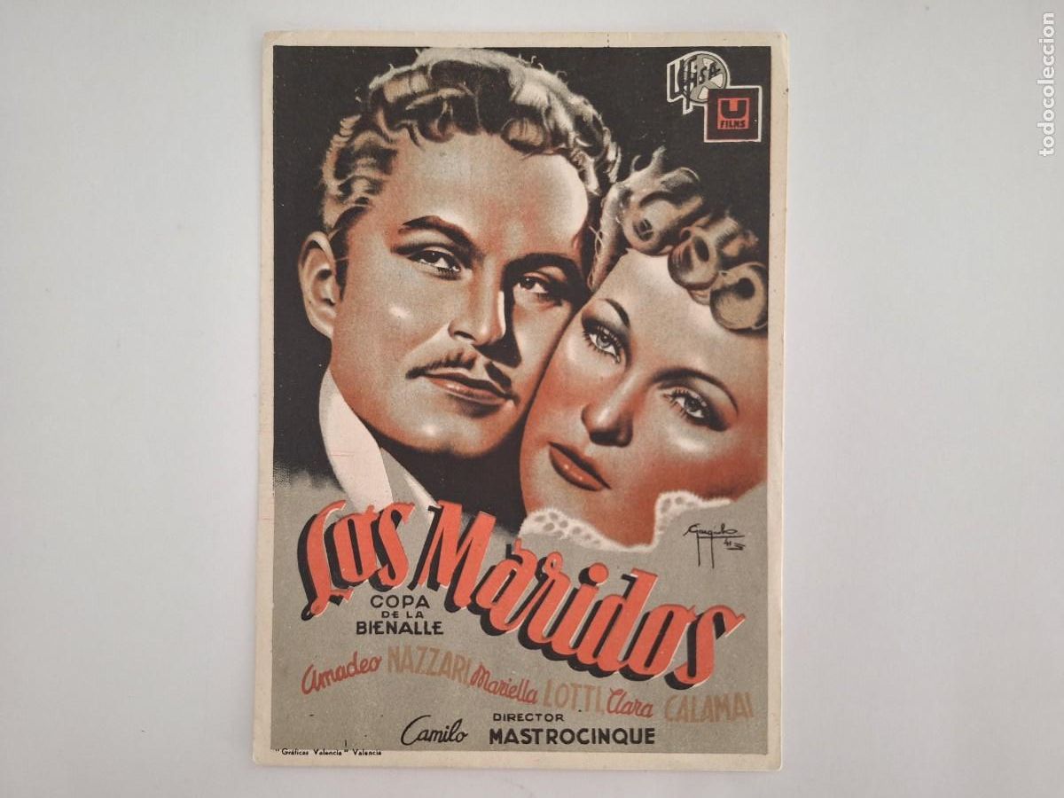 Cine: CINE FOLLETO MANO SIMPLE LOS MARIDOS FMD RV 144