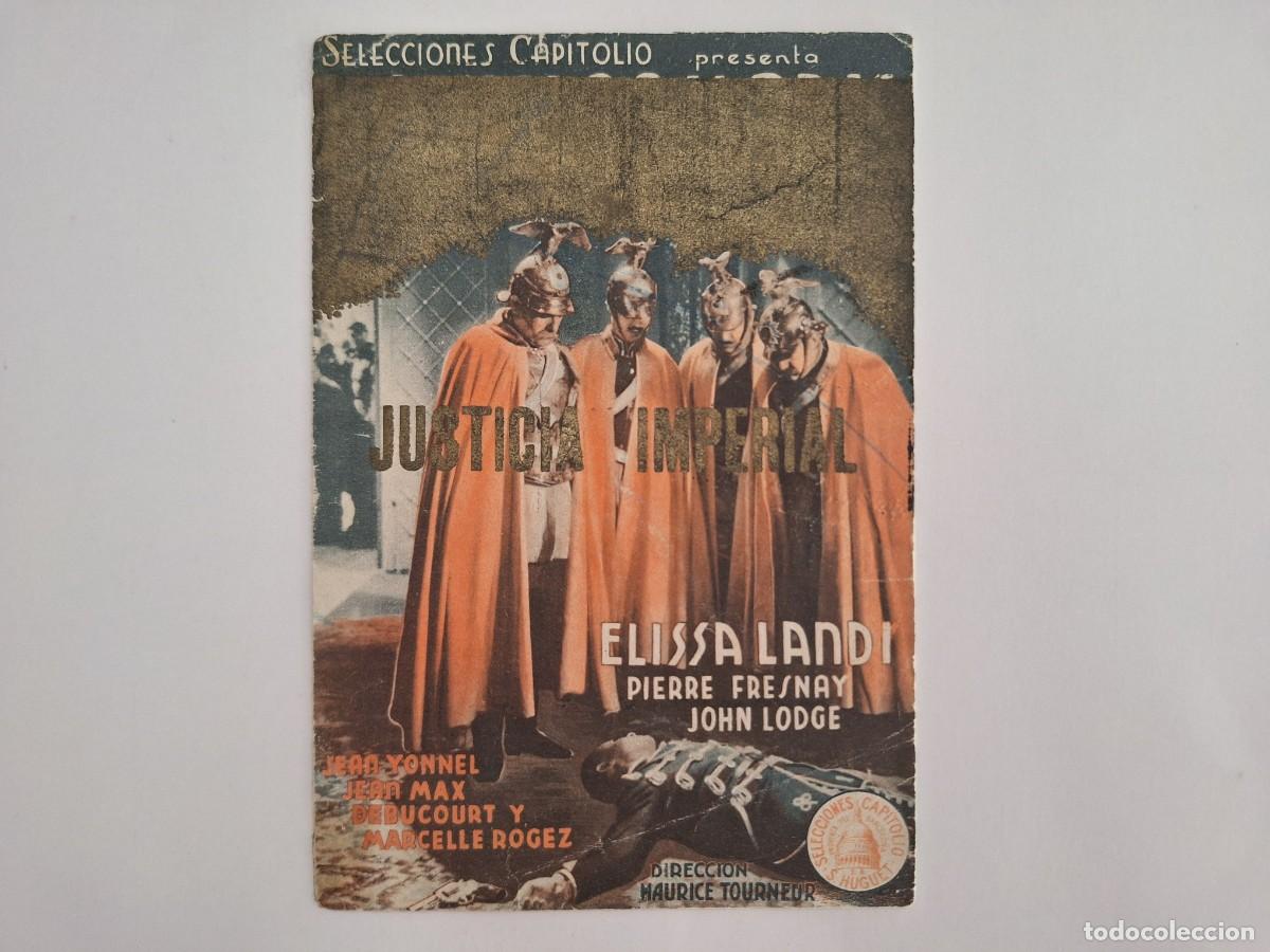 Cine: CINE FOLLETO MANO DOBLE JUSTICIA IMPERIAL FMD RV 148