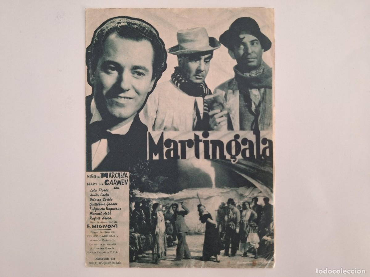 Cine: CINE FOLLETO MANO DOBLE MARTINGALA TEATRO PRINCIPAL FMD RV 149