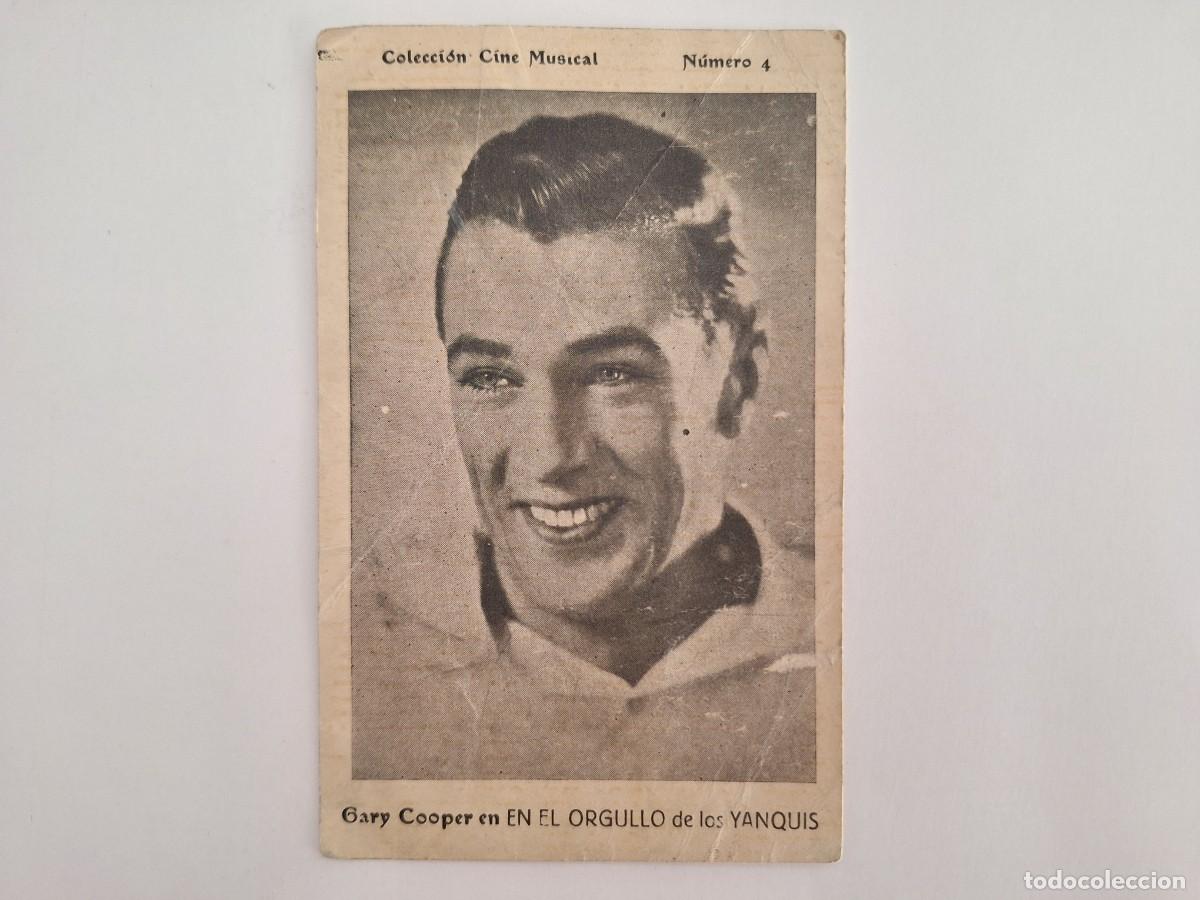 Cine: CINE FOLLETO MANO TARJETA EL ORGULLO DE LOS YANQUIS GARY COOPER CINE MUSICAL ALBORAYA FMD RV 152