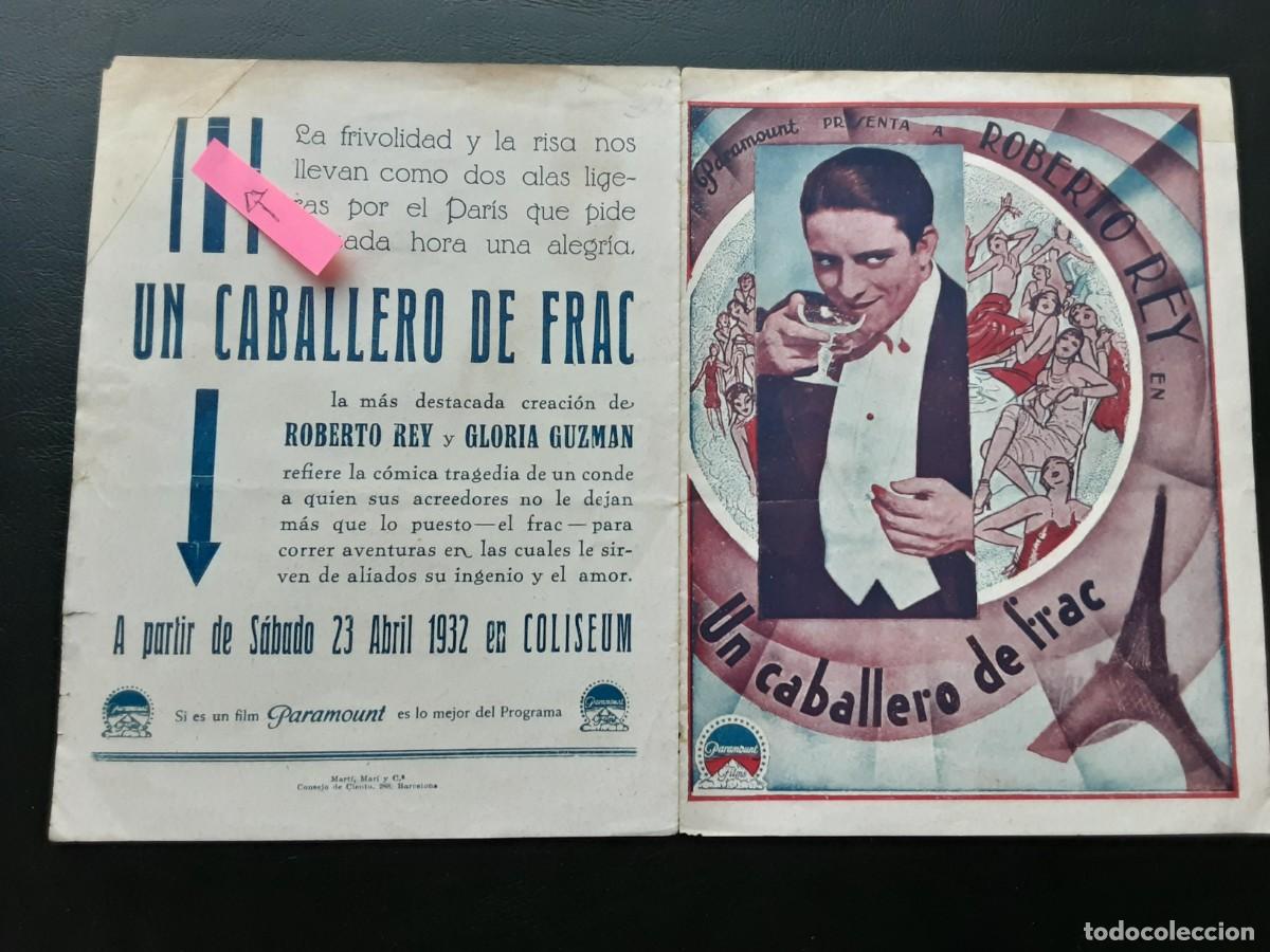 Cine: Un caballero de Frac. Roberto Rey, PARAMOUNT 1932