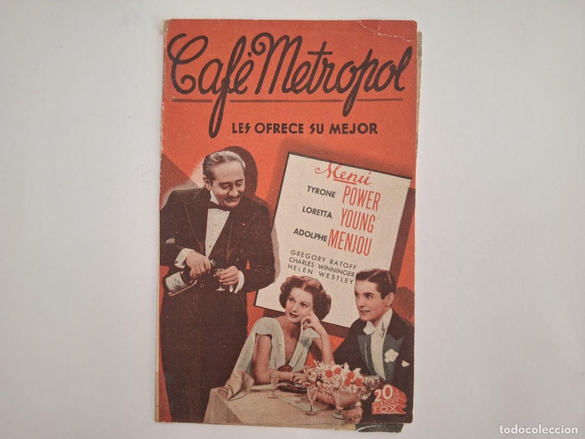 Cine: CINE FOLLETO MANO CINE CAFE METROPOL FMD RV 155