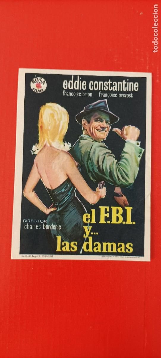 Cine: EL F.B.I. Y LAS DAMAS, EDDIE CONSTANTINE, C/P. CINE PARIS TANGER 1960 EST&Aacute; NUEVO.