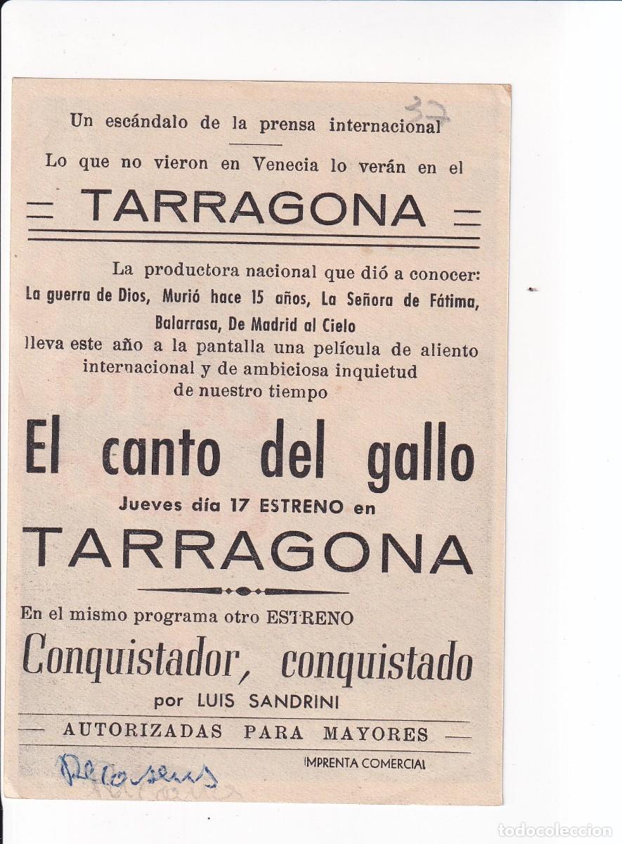 Cine: EL CANTO DEL GALLO : FRANCISCO RABAL - Foto 2