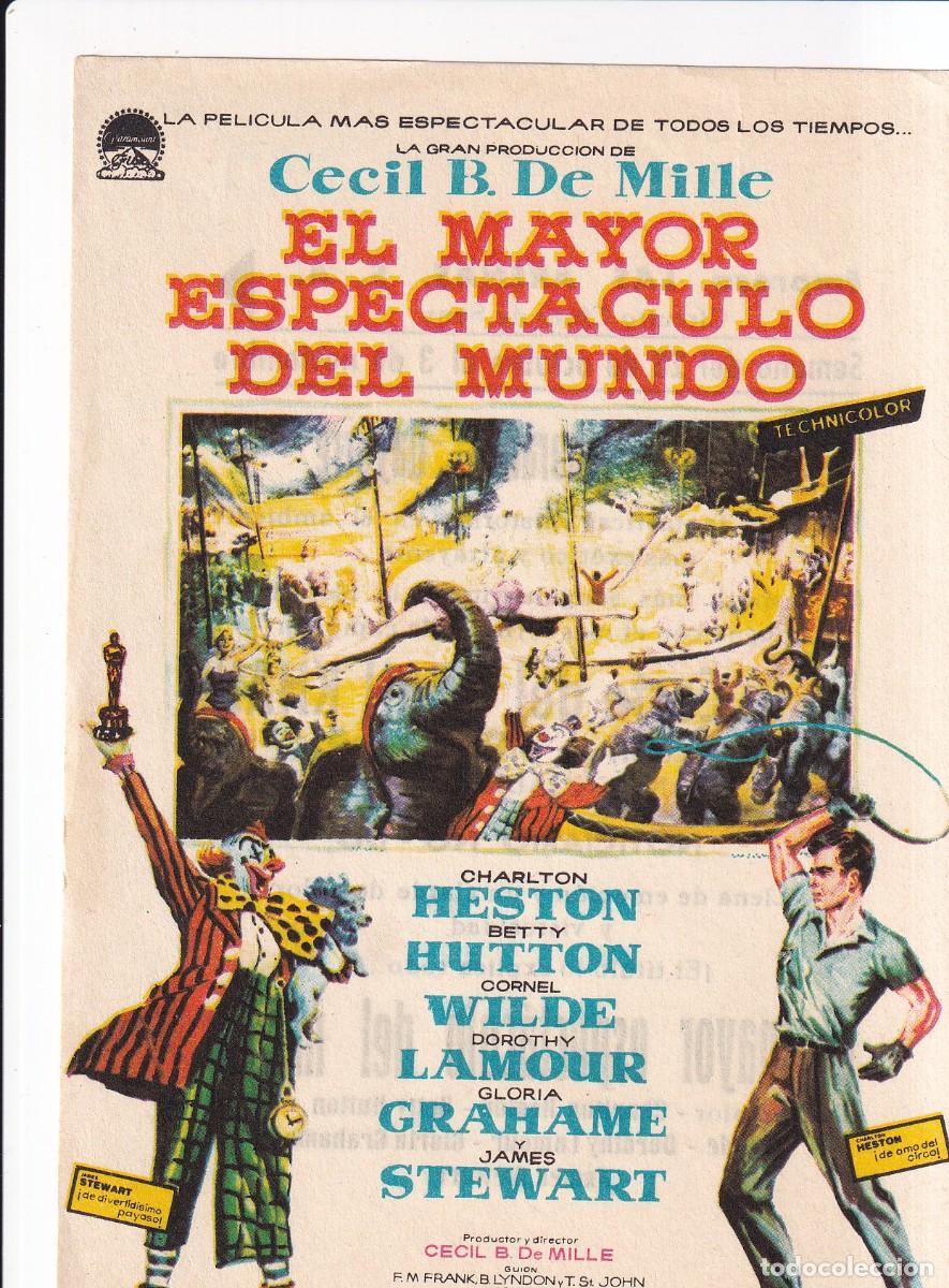 Cine: EL MAYOR ESPECTACULO DEL MUNDO : CHARLTON HESTON