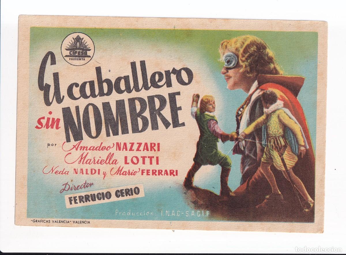 Cine: EL CABALLERO SIN NOMBRE : AMADEO NAZZARI