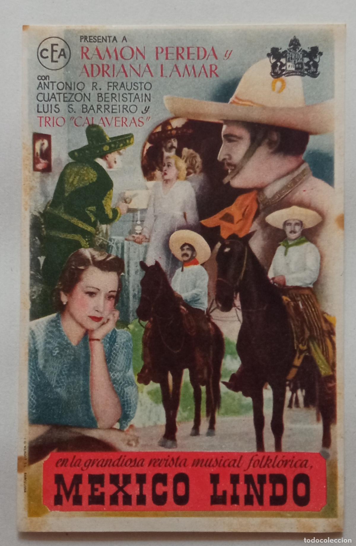 Cine: PROGRAMA DE CINE. RAM&Oacute;N PEREDA. ADRIANA LAMAR. M&Eacute;XICO LINDO.