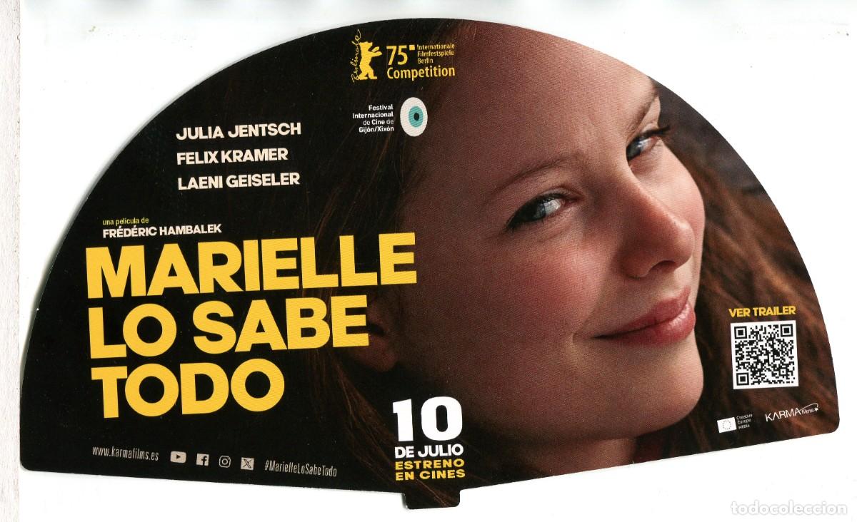 Cine: MARIELLE, con Julia Jentsch. SOLOMAMMA, de Janicke Askevold. 25 x 15 cms. AVANICO de cartulina.