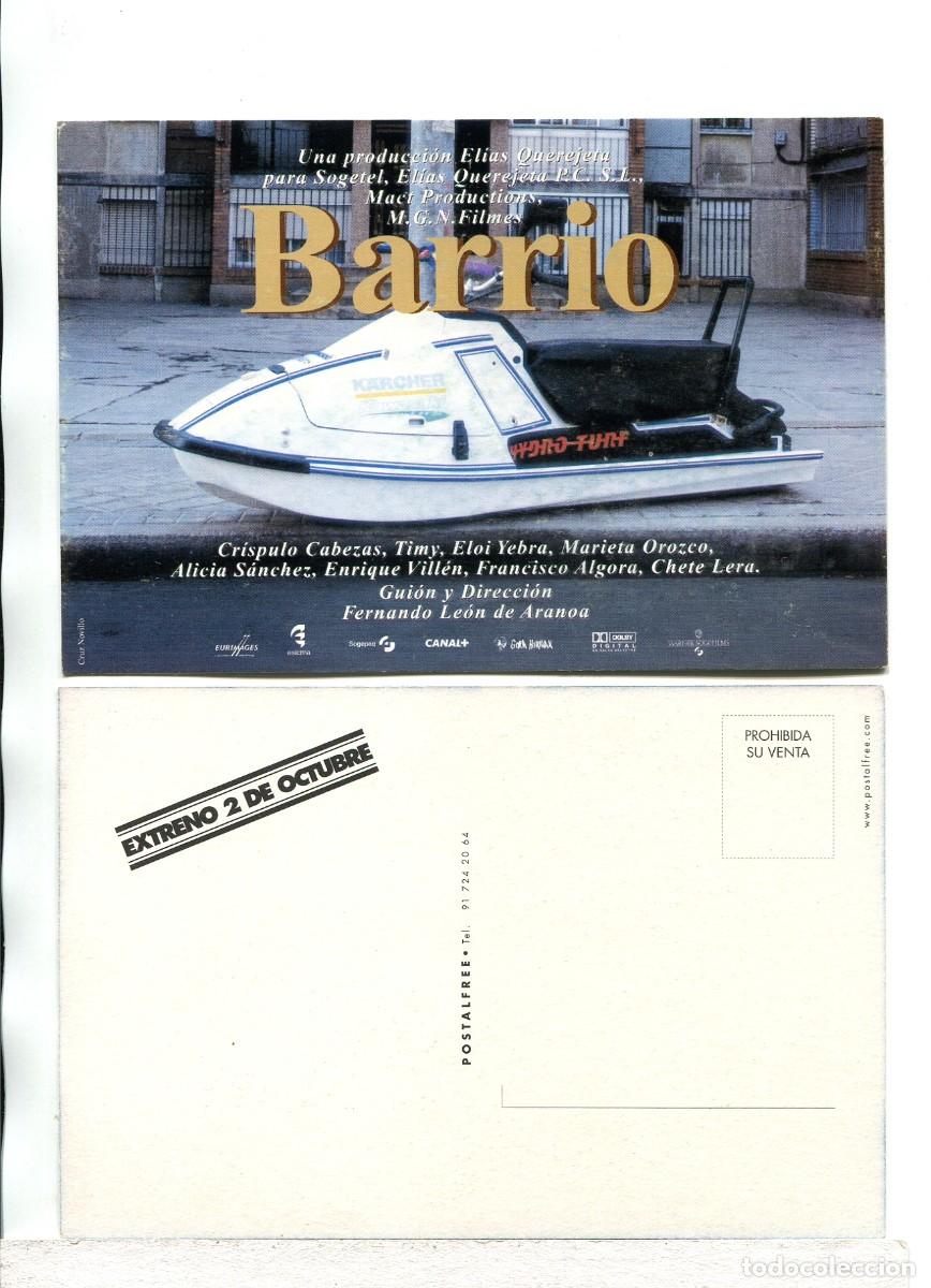 Cine: BARRIO, con Alicia S&aacute;nchez. POSTAL.