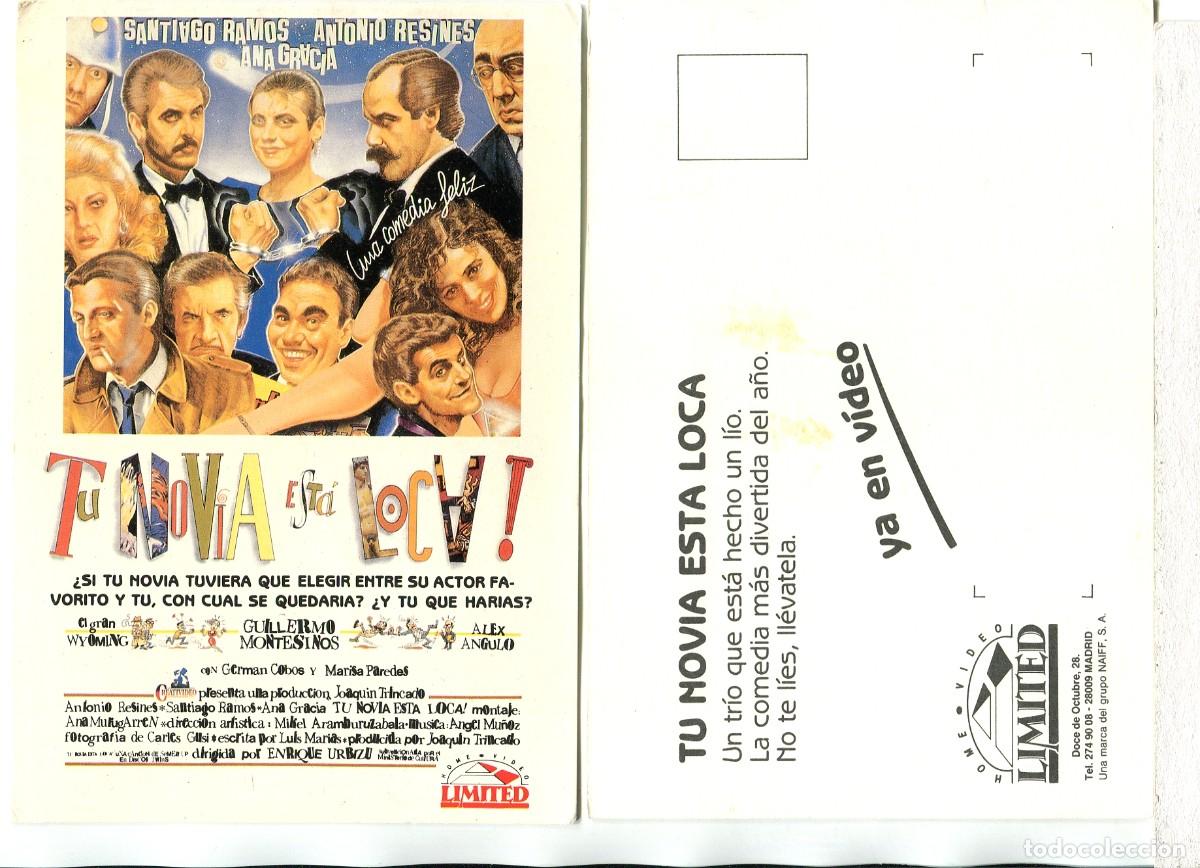 Cine: TU NOVIA EST&Aacute; LOCA, con Antonio Resines. POSTAL DE VIDEO.