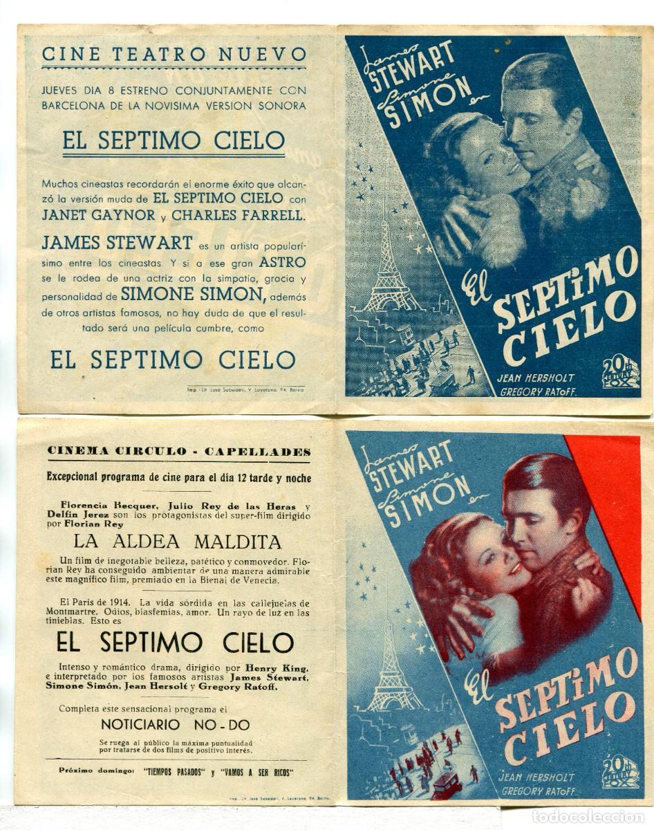 Cine: EL SEPTIMO CIELO, con James Stewart.