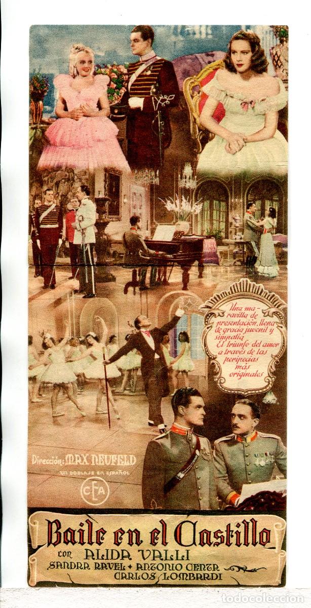 Cine: BAILE EN EL CASTILLO, con Alida Valli.