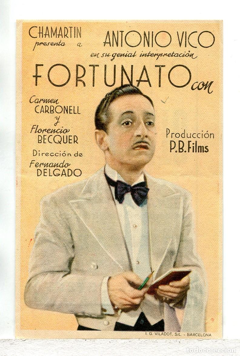 Cine: FORTUNATO, con Antonio Vico.