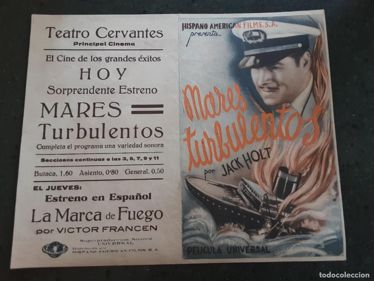 Cine: MARES TURBULENTOS, JACK HOLT, ROBERT ARMSTRONG, GRACE BRADLEY.