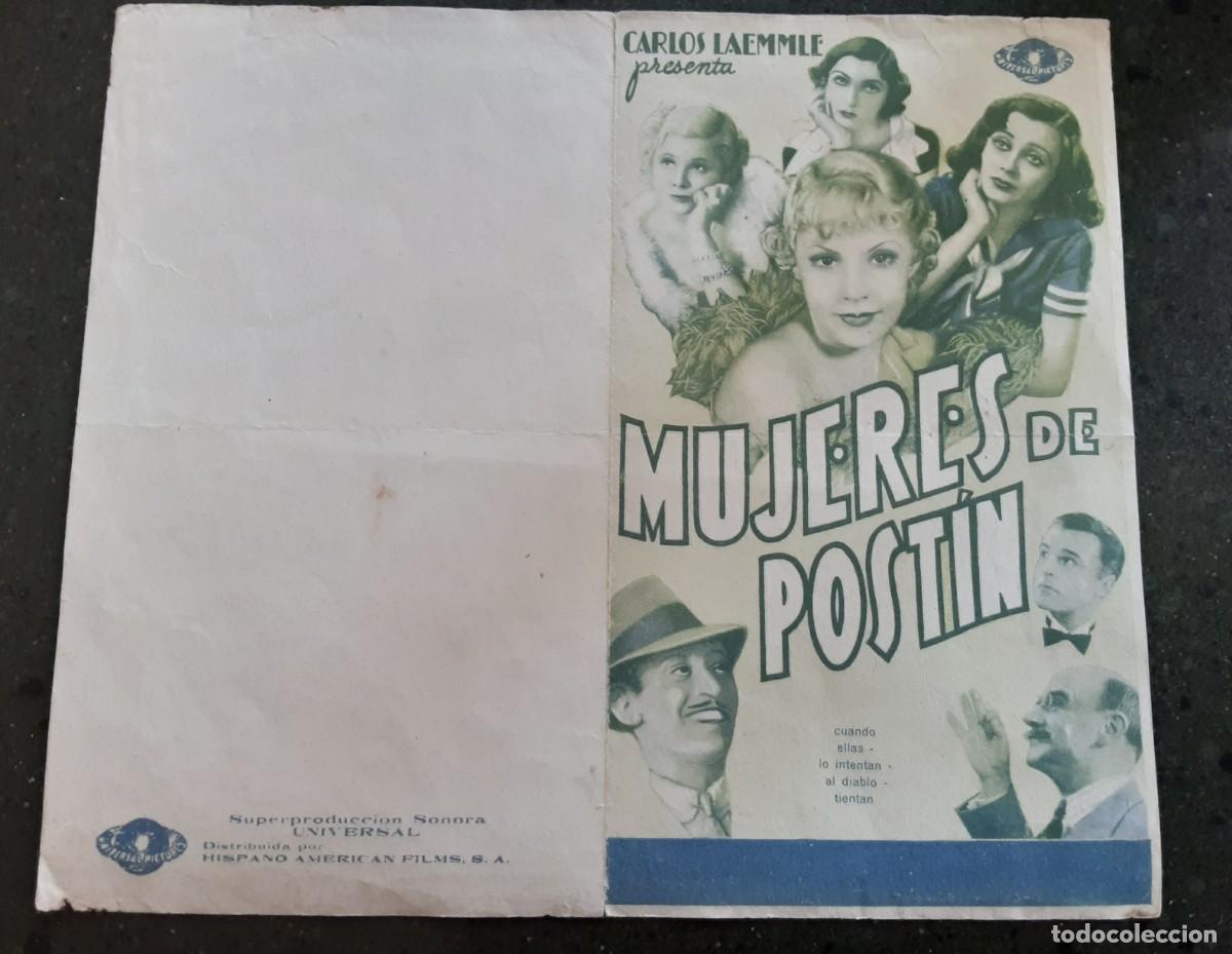 Cine: MUJERES DE POSTIN, JUNE KNIGHT, NEIL HAMILTON, SALLY O'NEIL.
