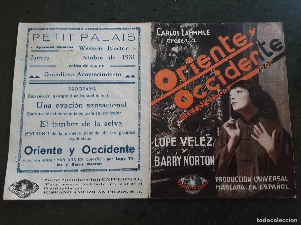 Cine: ORIENTE Y OCCIDENTE, LUPE VELEZ, BARRY NORTON. - Foto 1