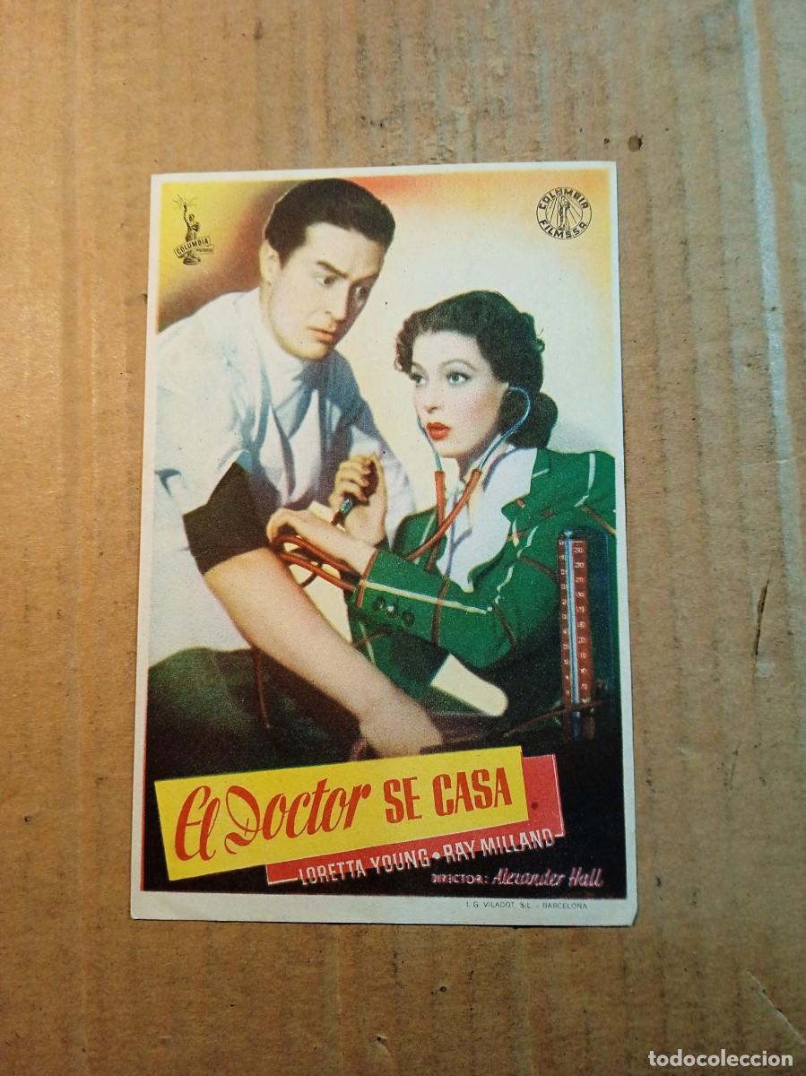 Cine: FOLLETO DE MANO SIN PUBLICIDAD EL DOCTOR SE CASA