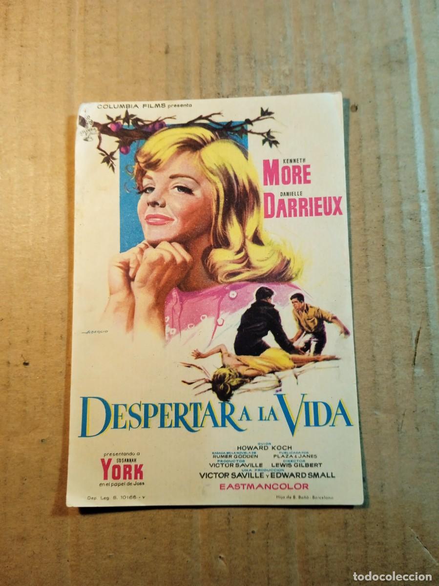 Cine: FOLLETO DE MANO SIN PUBLICIDAD DESPERTAR A LA VIDA