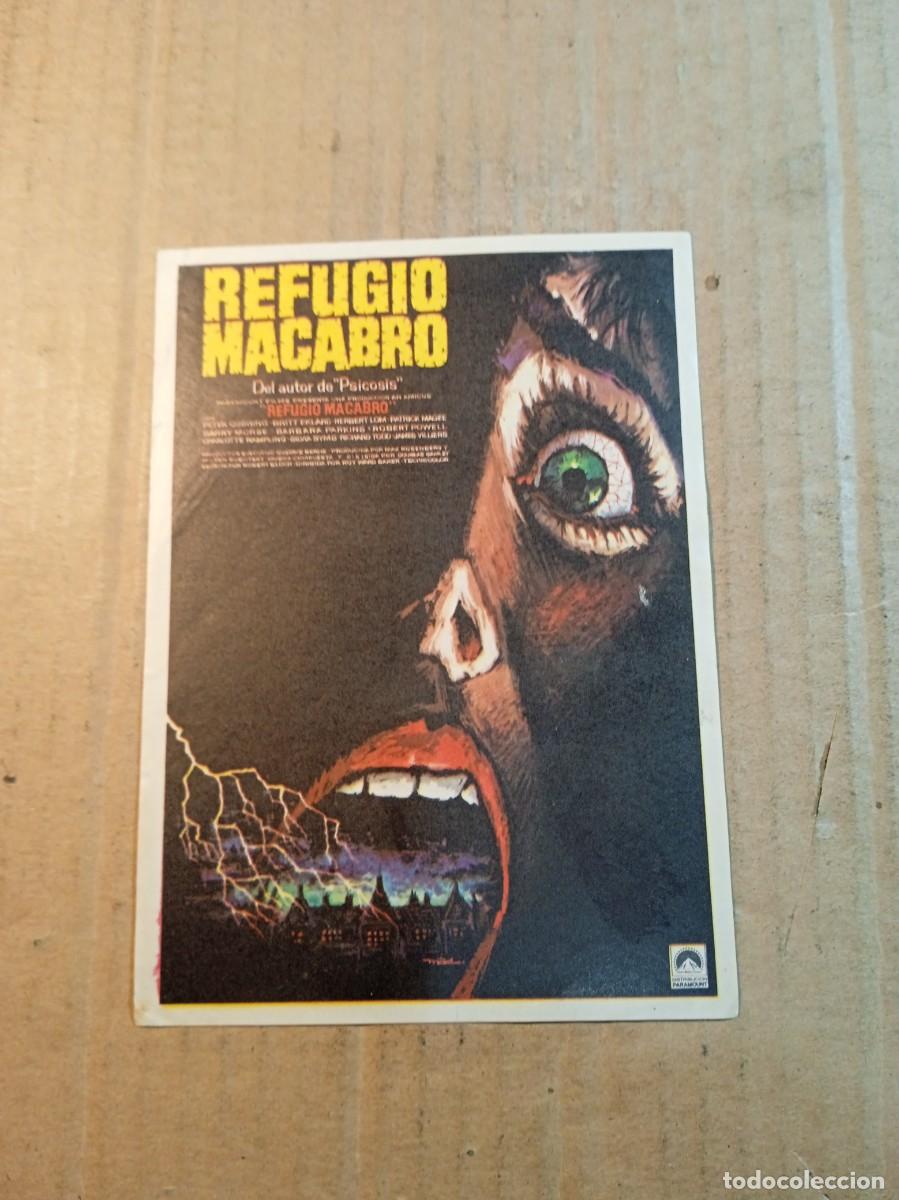 Folhetos de m&atilde;o de filmes antigos de cinema: FOLLETO DE MANO SIN PUBLICIDAD REFUGIO MACABRO