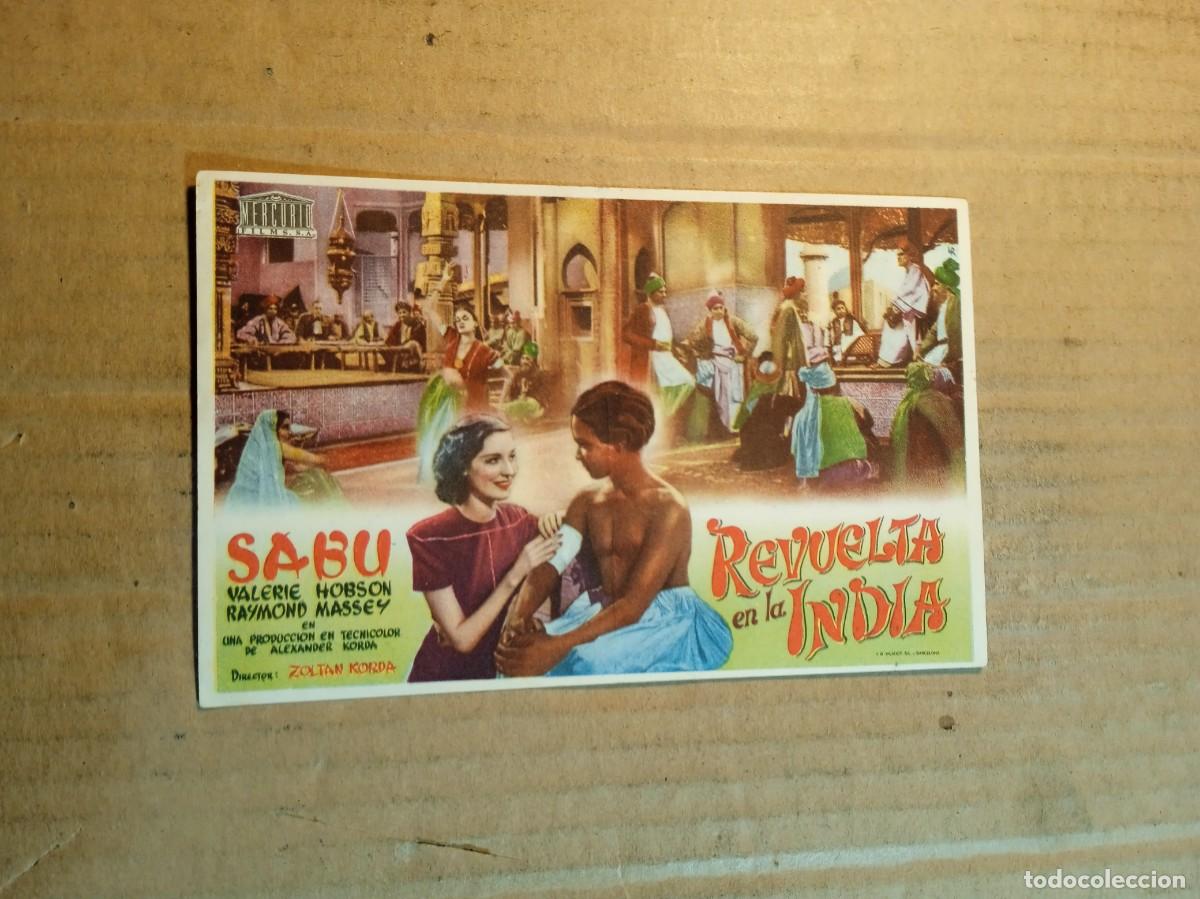 Cine: FOLLETO DE MANO SIN PUBLICIDAD REVUELTA EN LA INDIA
