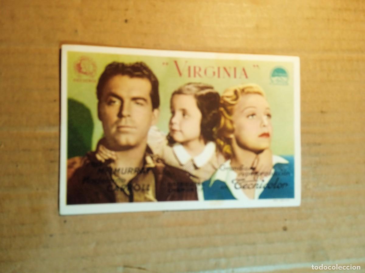 Cine: FOLLETO DE MANO SIN PUBLICIDAD VIRGINIA
