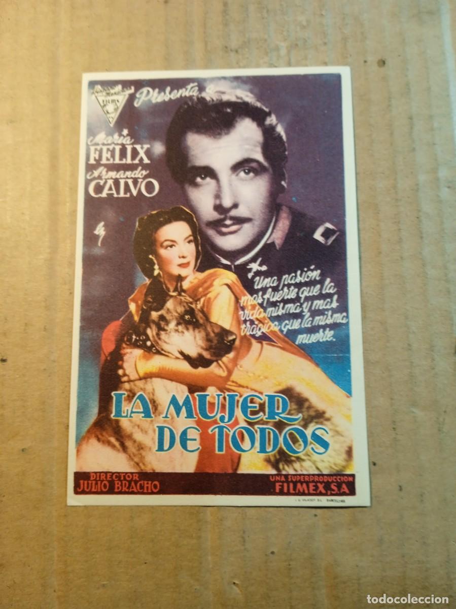 Cine: FOLLETO DE MANO SIN PUBLICIDAD LA MUJER DE TODOS