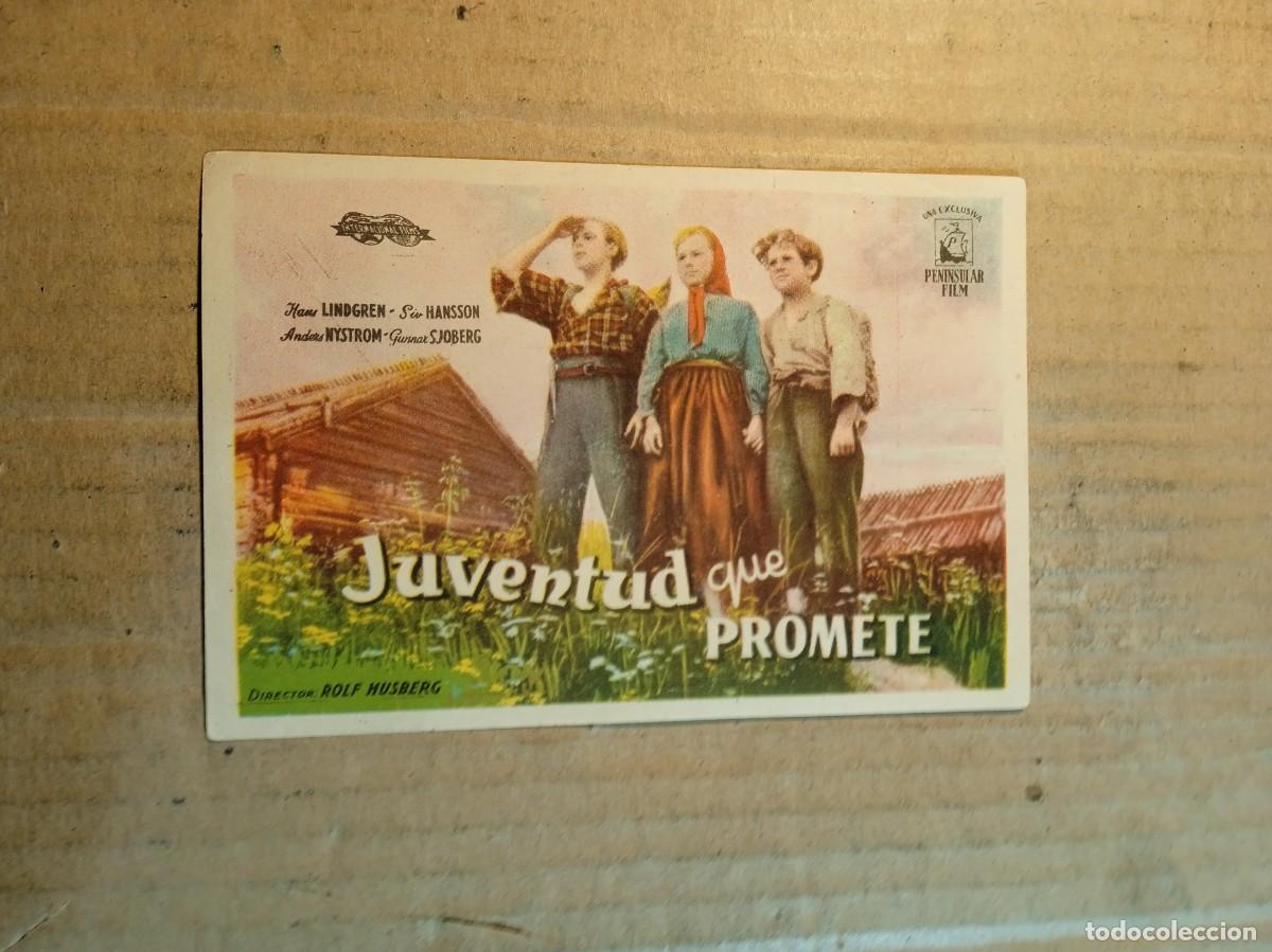 Cine: FOLLETO DE MANO SIN PUBLICIDAD JUVENTUD QUE PROMETE